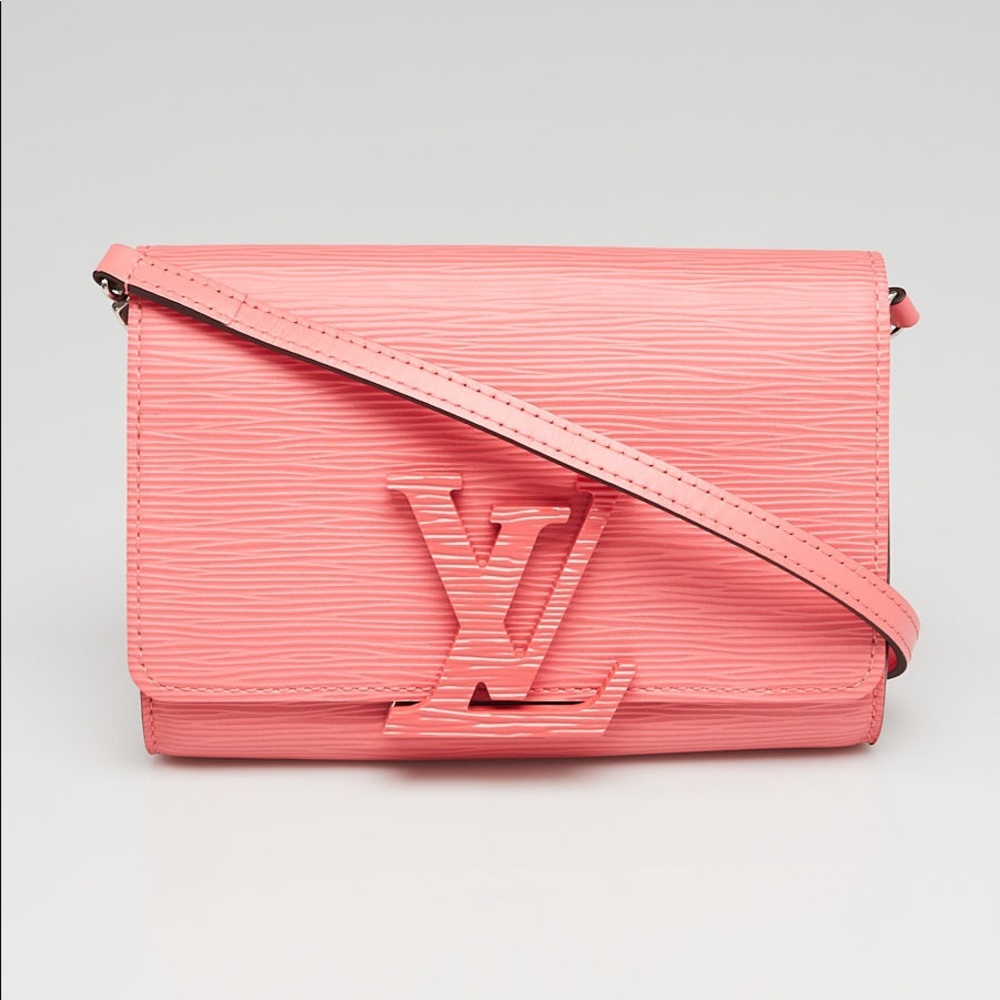 Louis Vuitton Louise epi leather pink handbag with strap AUTHENTIC